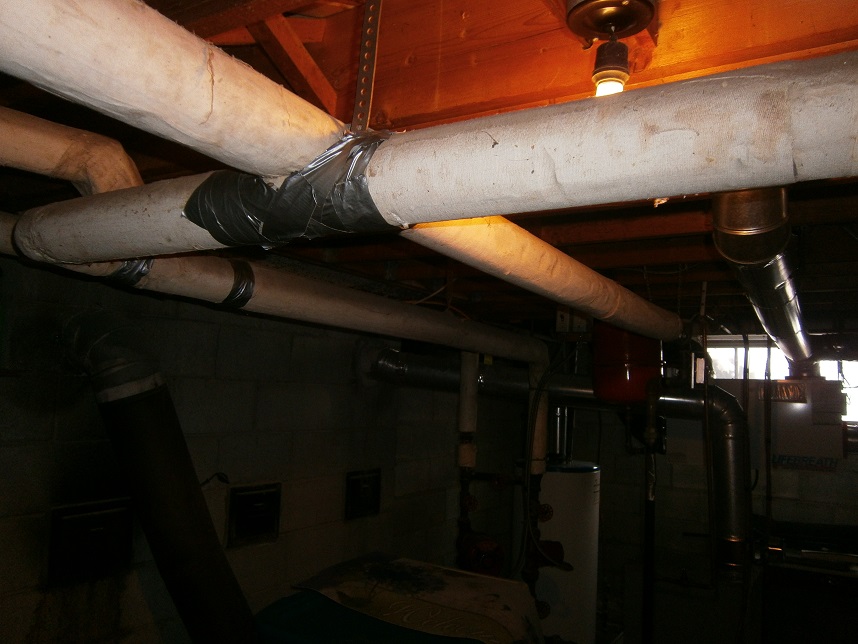 Asbestos Pipe Wrap and Duct Wrap Removal | Asbestos Removal